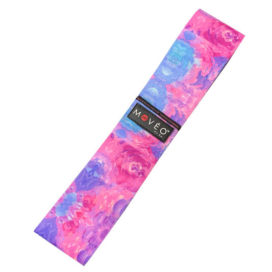 Blurred Floral Premium Fabric Resistance Band- Medium