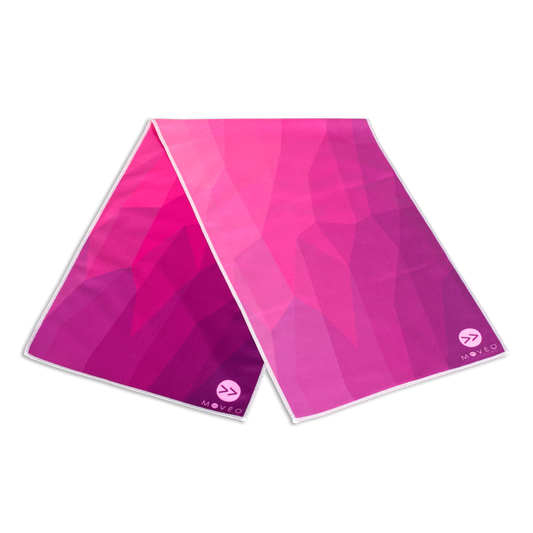Pink Geo Dual Sided Cooling Towel - Movéo Fit Co