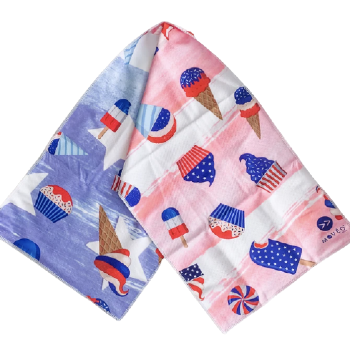 Red, White, & Blue Pops Dual Sided Cooling Towel